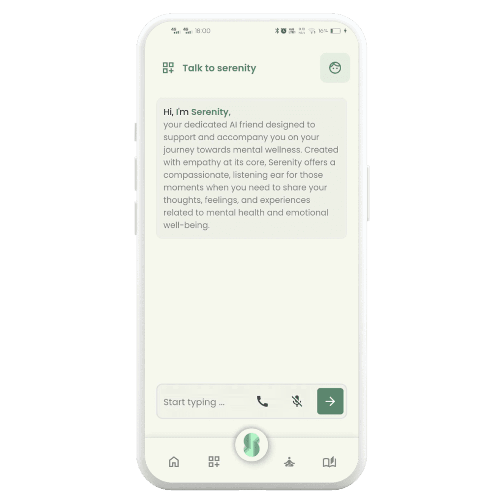 Serenity application mental health app 4